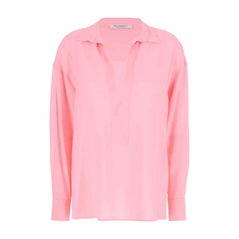 Philosophy di Lorenzo Serafini Roze Shirt Look43 Pink Dames