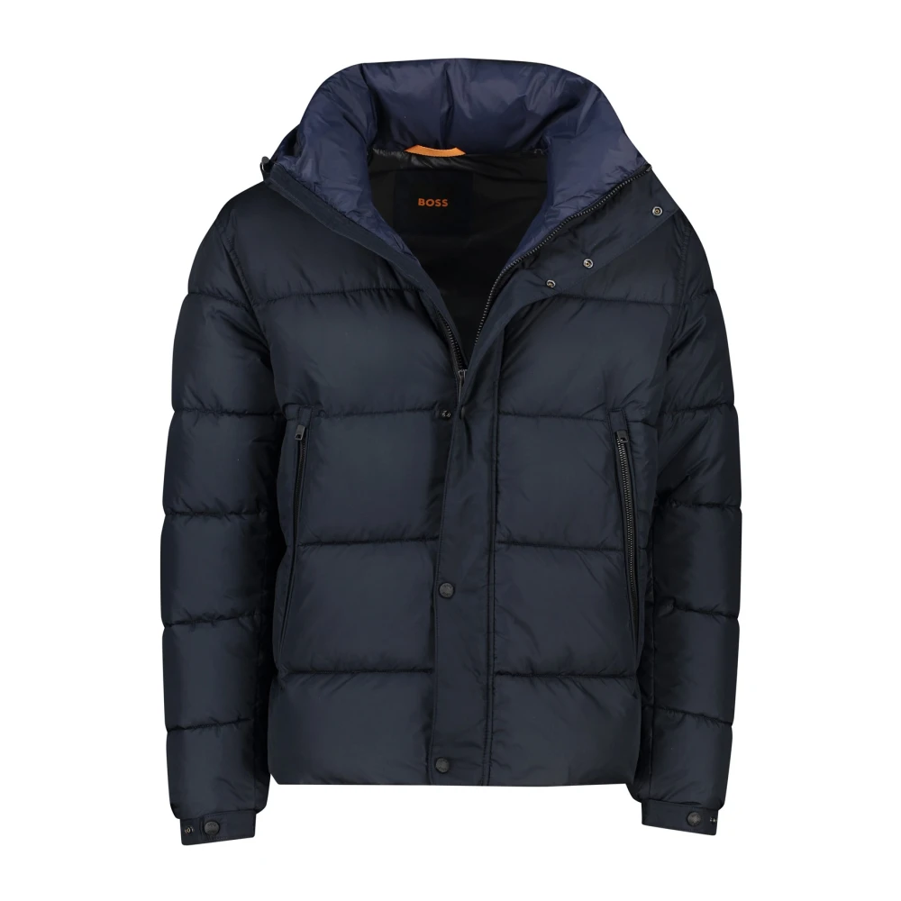 Hugo Boss Donkerblauwe Winterjas Blue Heren