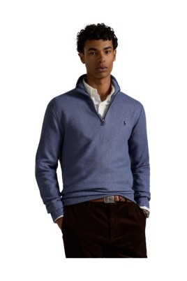 honeycomb-zip-polo-sweater