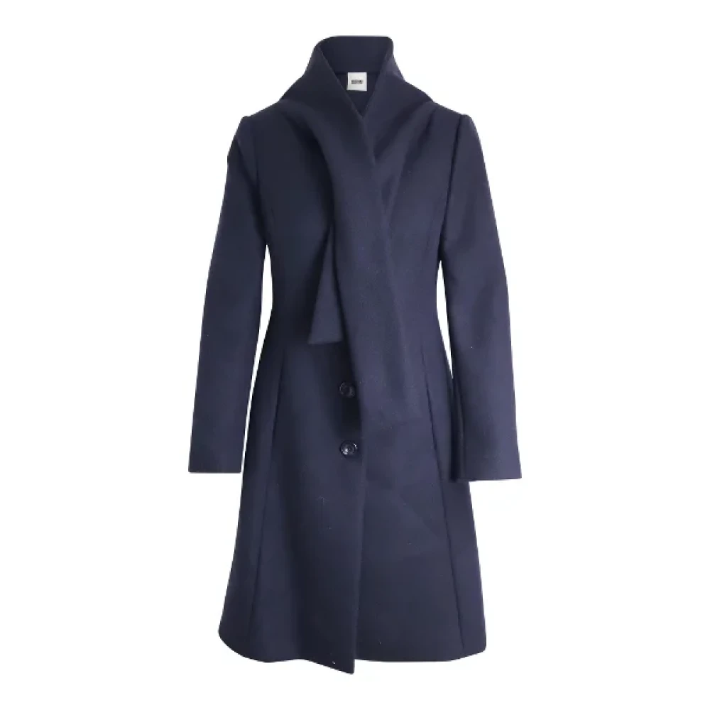 Moschino Pre-Owned Pre-owned Wool outerwear Blue Dames