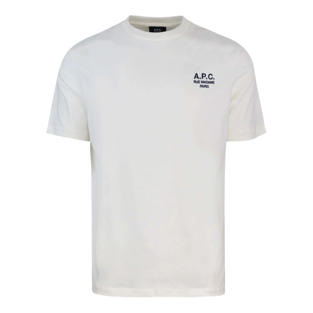 A.p.c. Men's White T-Shirts, S, Standard Rue Madame T-Shirt