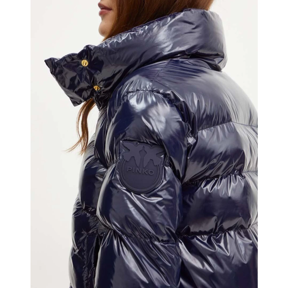 pinko Stijlvolle Micro Caban Jas Blue Dames