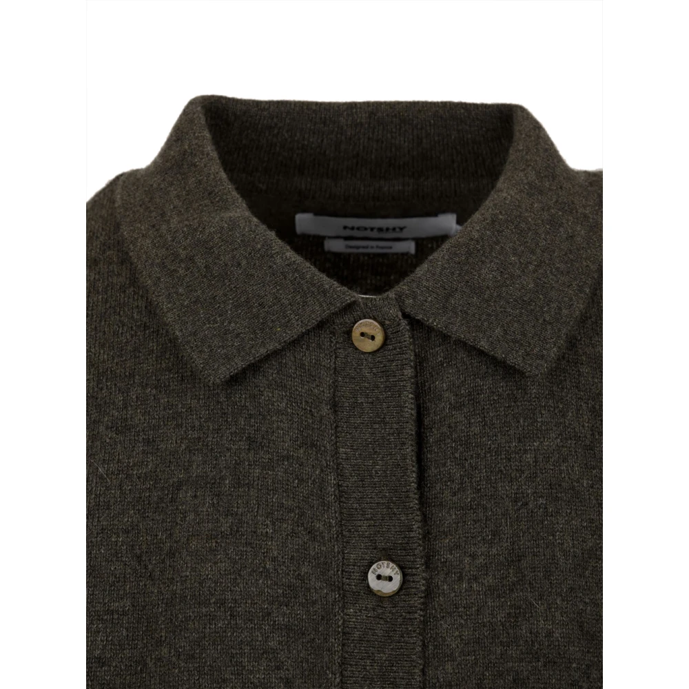 Notshy Bos Cardigan Sweaters voor Vrouwen Gray Dames