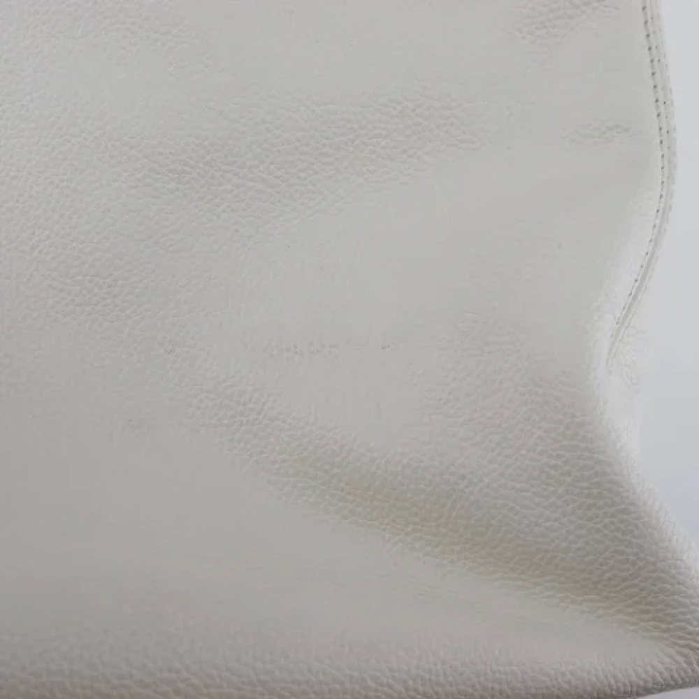 Chanel Vintage Pre-owned Leather chanel-bags White Dames