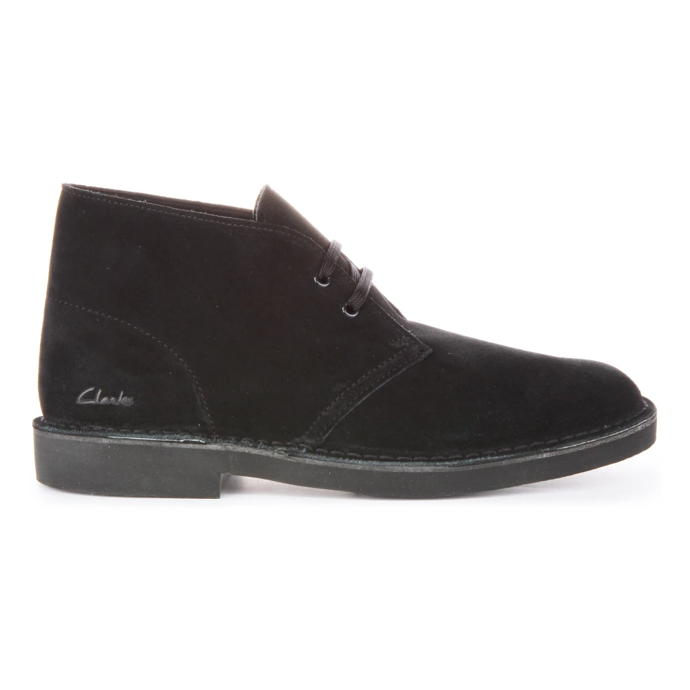 Clarks Men's Black Lace-Up Boots, 8 Uk, Desert Boot Evo