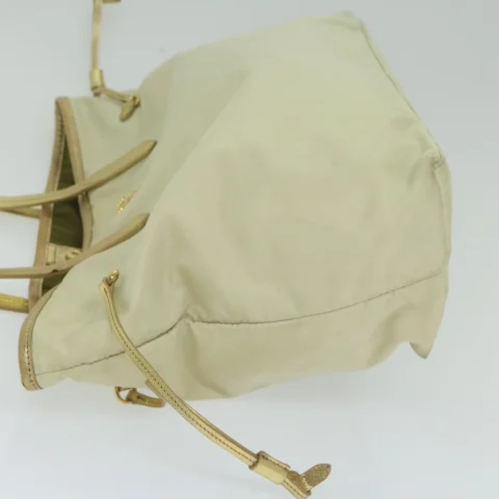 Prada Vintage Pre-owned Nylon totes Beige Dames