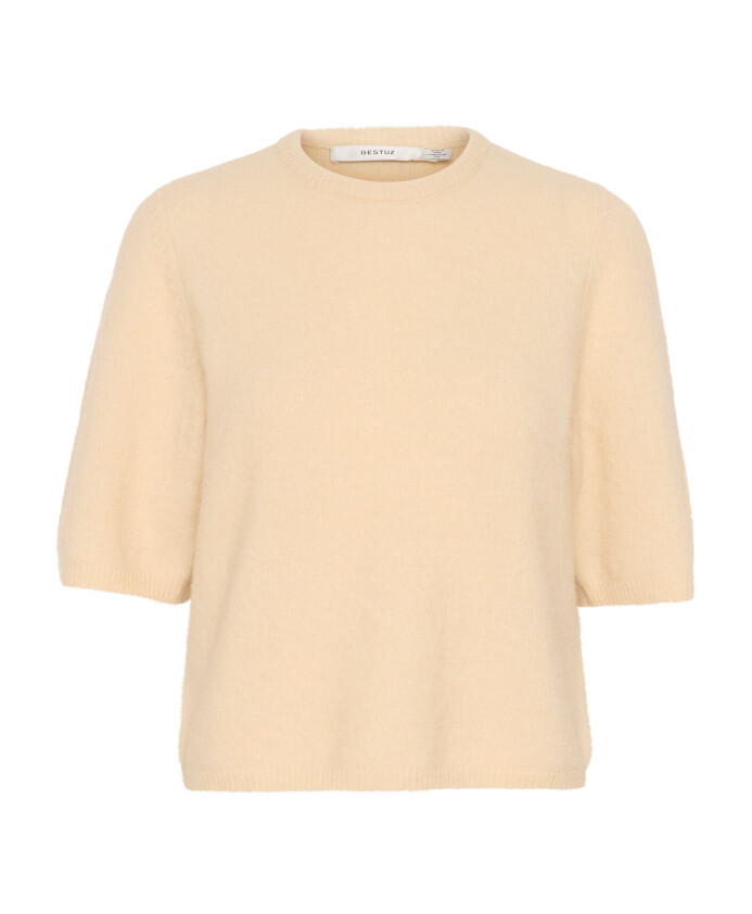 tee-doux-avec-demi-manches-en-beurre-jaune-melange