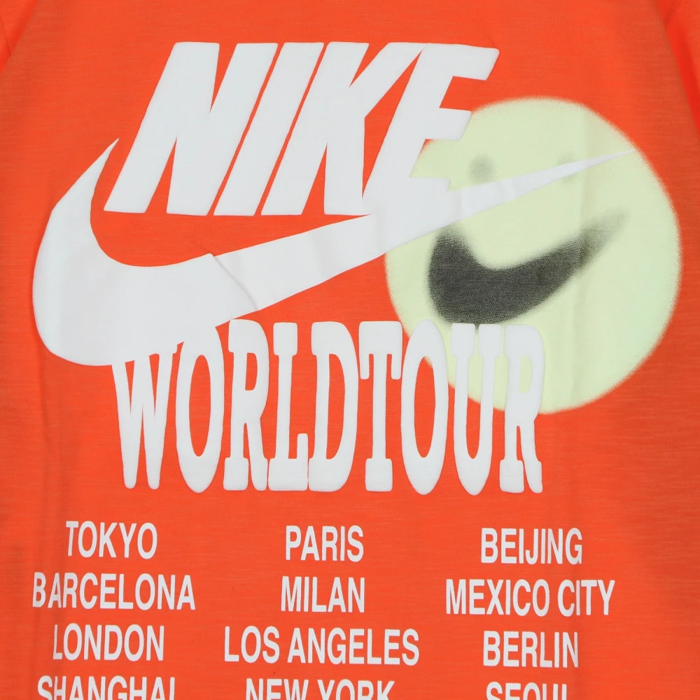Nike Longsleeve Sports Top World Tour Orange Heren