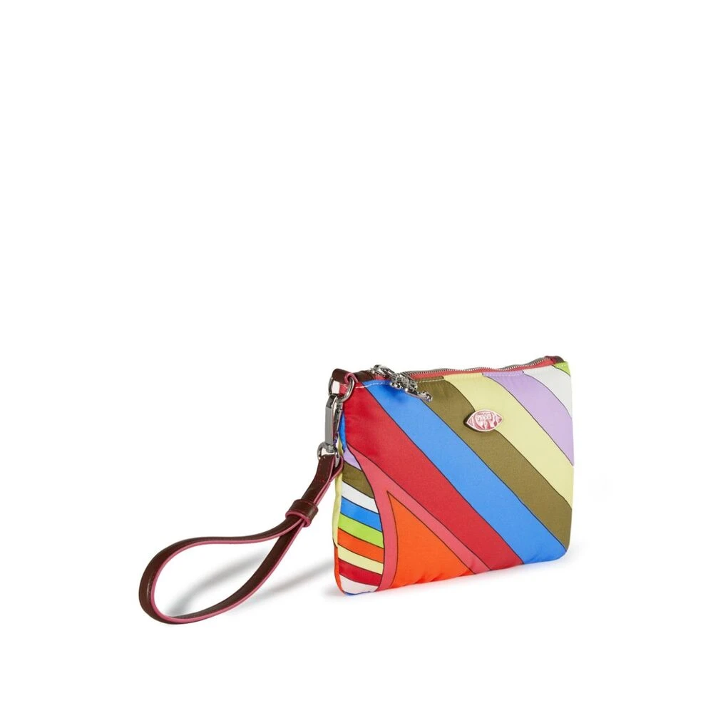 EMILIO PUCCI Iride-Print Leren Trim Pols Tas Multicolor Dames