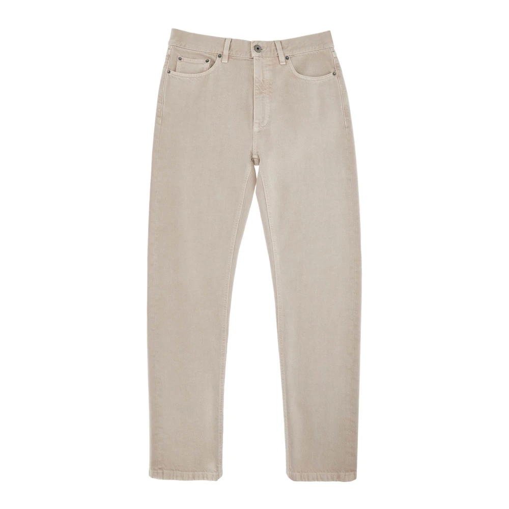 Ermenegildo Zegna Klassieke pasvorm denim jeans Beige Heren