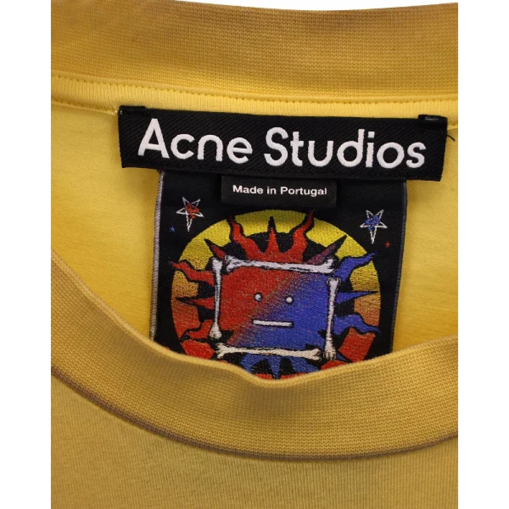 Acne Studios Pre-owned Cotton tops Yellow Heren