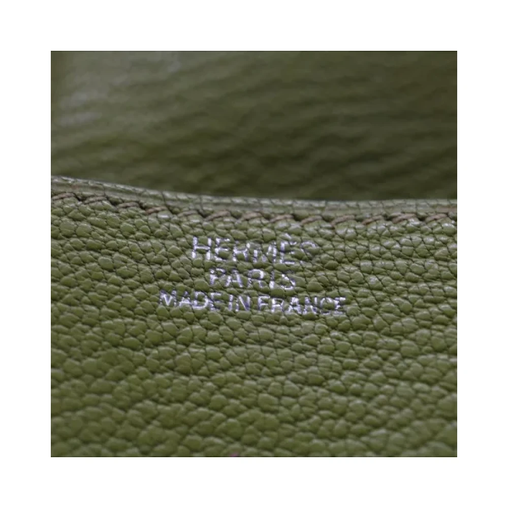 Hermès Vintage Pre-owned Leather wallets Green Dames