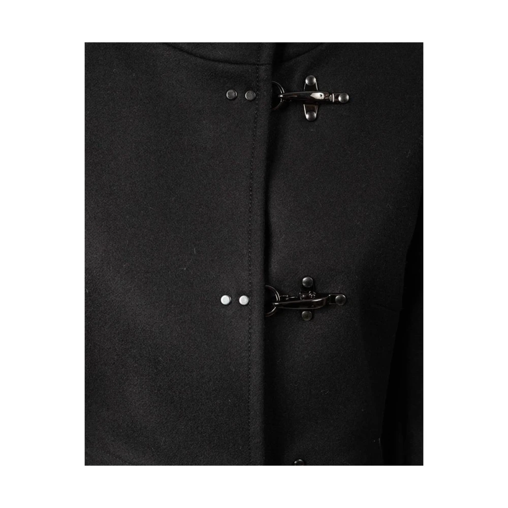 Fay Elegante Virginia Jas met 3 Haken Black Dames