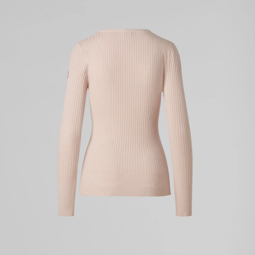 Fusalp Zachte Cable Knit Pullover Sweater Pink Dames