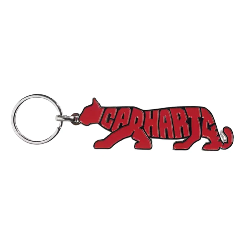 Carhartt WIP Rocky Sleutelhanger Zinklegering Emaille Gecoat Red Unisex