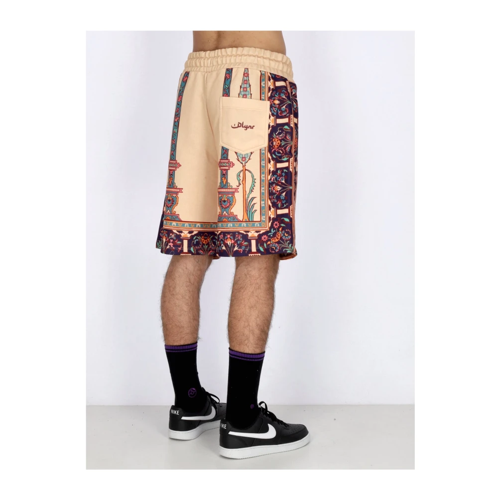 Dolly Noire Beige Persian Rug Sweatshorts Tracksuit Broek Beige Heren