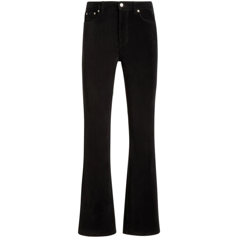 Bally Zwarte Denim Flared Broek Black Heren