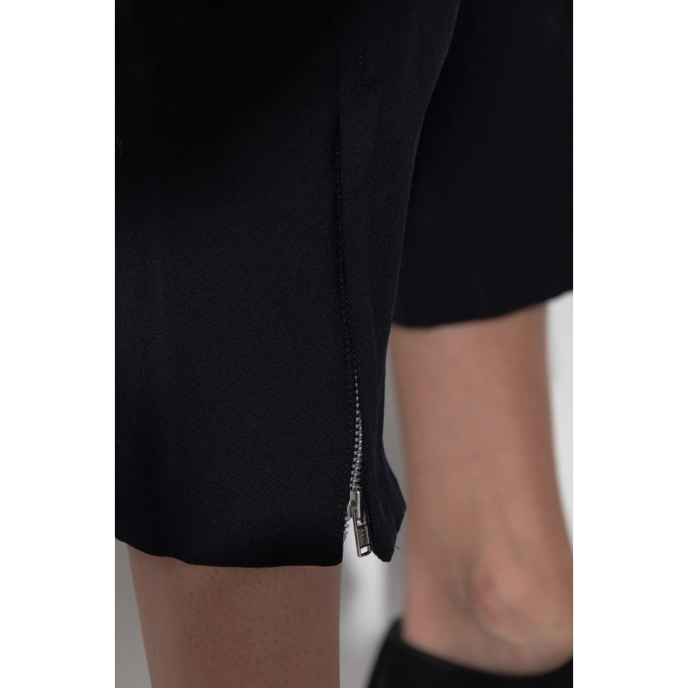 Comme des Garçons Losse wollen broek Blue Dames