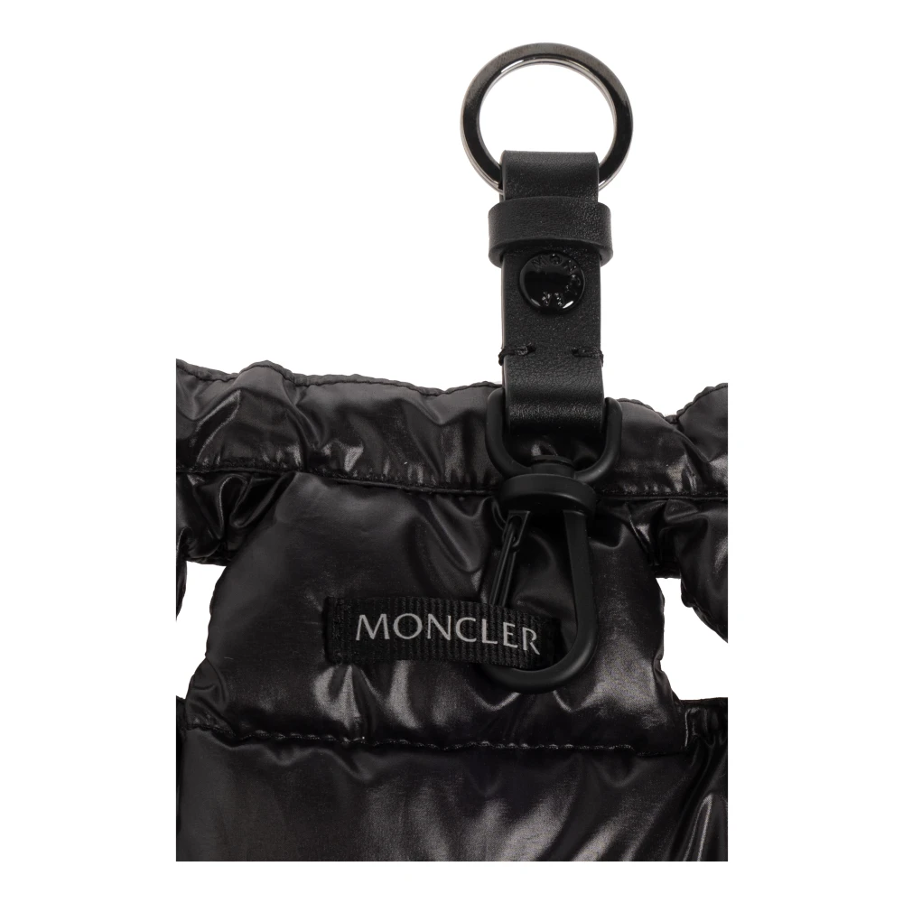 Moncler Sleutelhanger in de vorm van een gewatteerd vest Black Heren