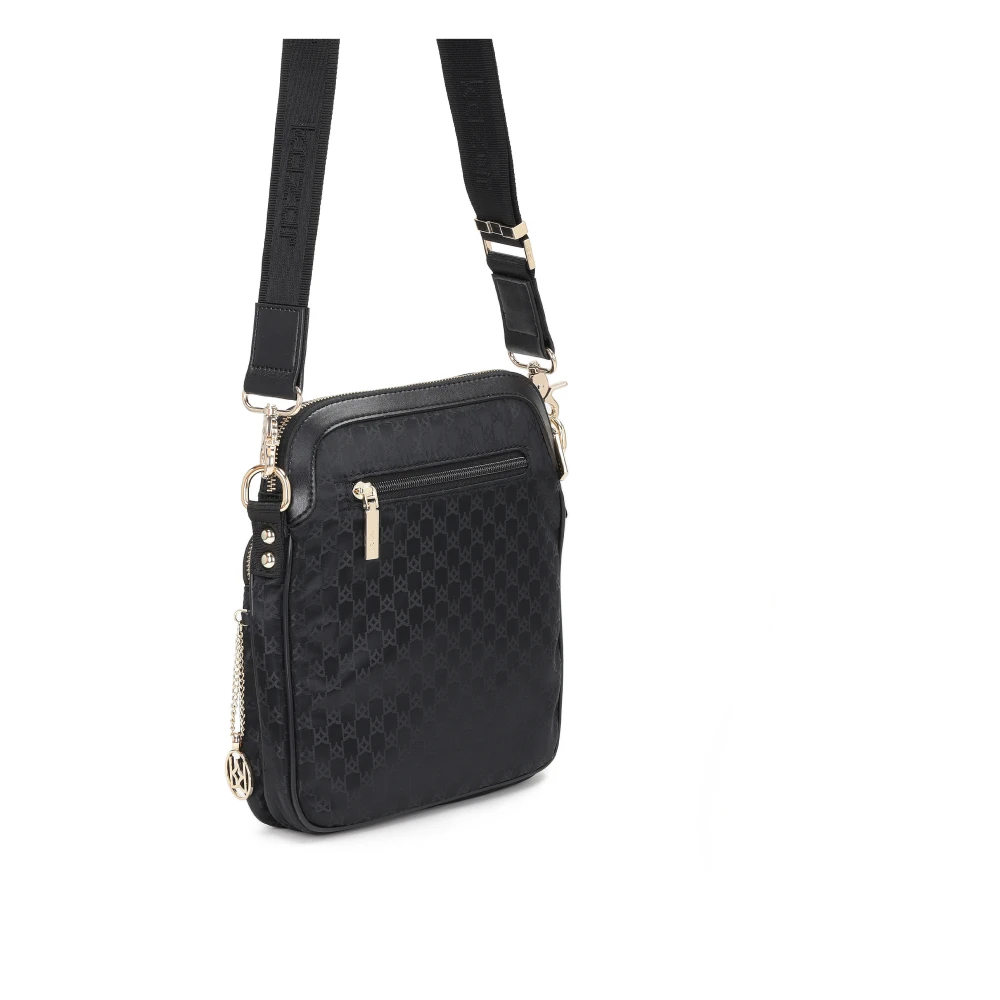 Kazar Dames zwarte messenger tas Black Dames