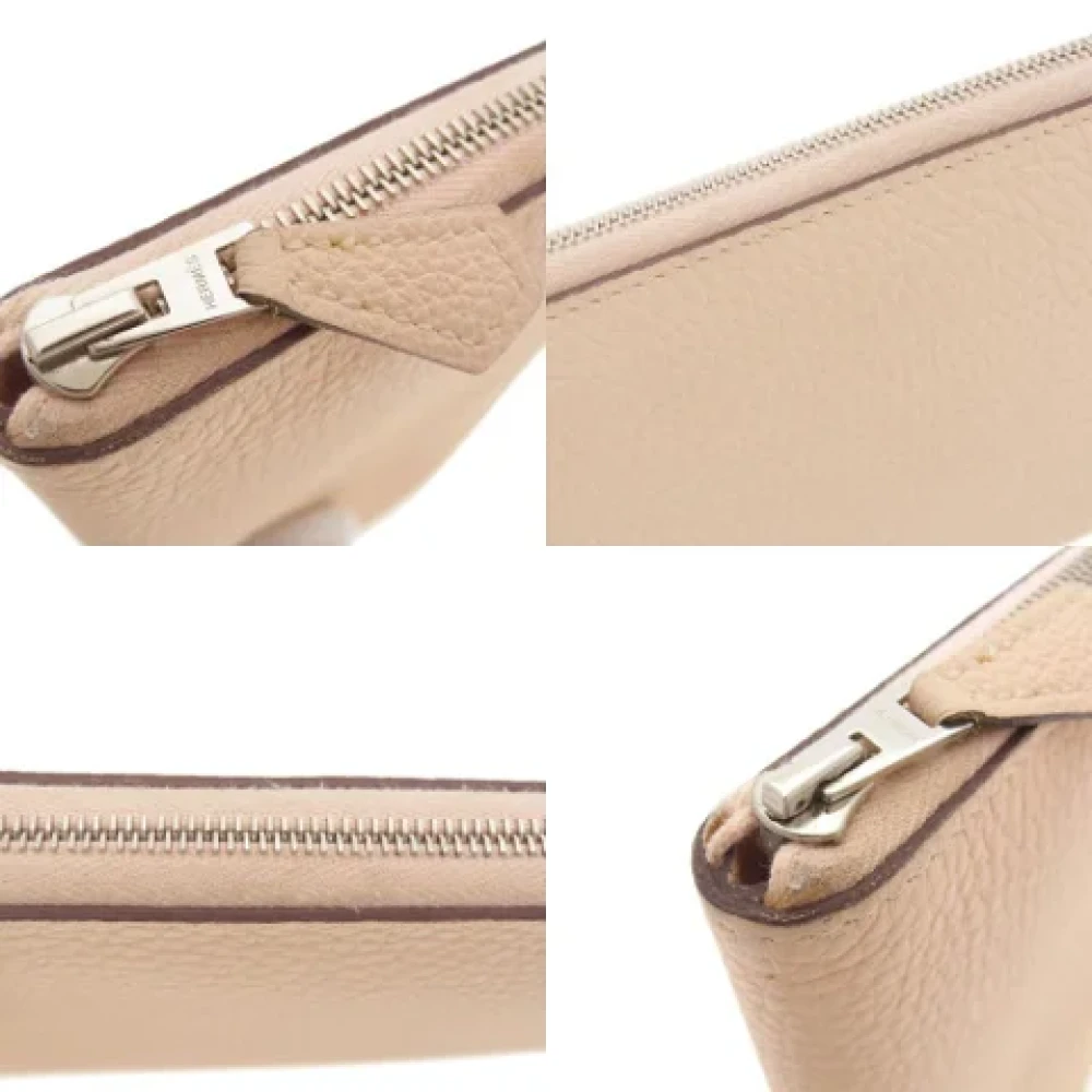 Hermès Vintage Pre-owned Leather wallets Pink Dames
