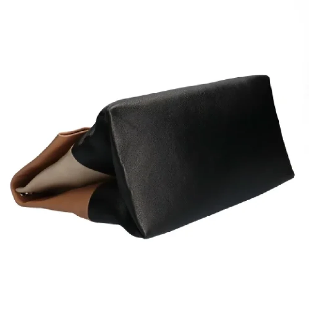 Celine Vintage Pre-owned Fabric shoulder-bags Beige Dames