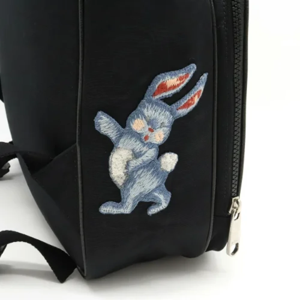 Gucci Vintage Pre-owned Canvas backpacks Black Dames