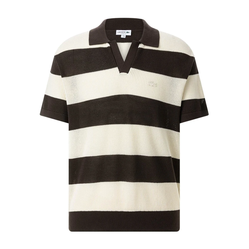 Lacoste Uomo Marrone Maglie, L, New,