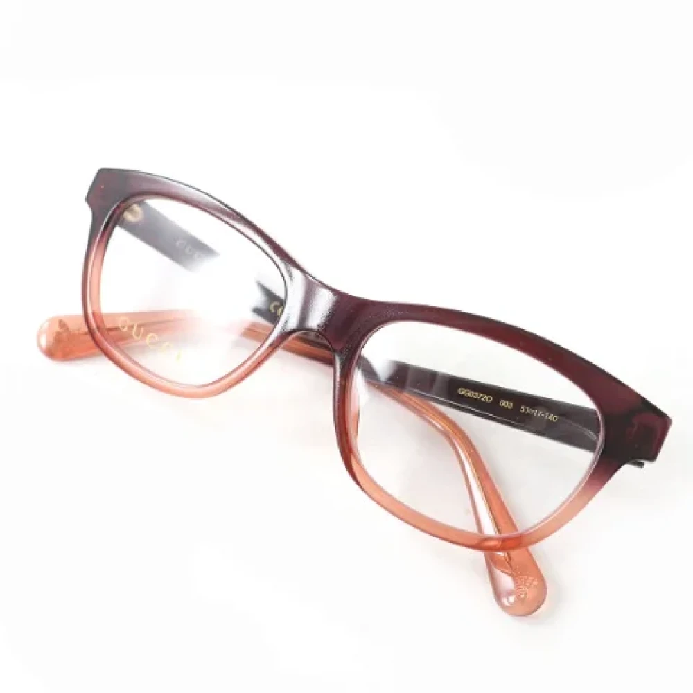 Gucci Vintage Pre-owned Fabric sunglasses Brown Dames