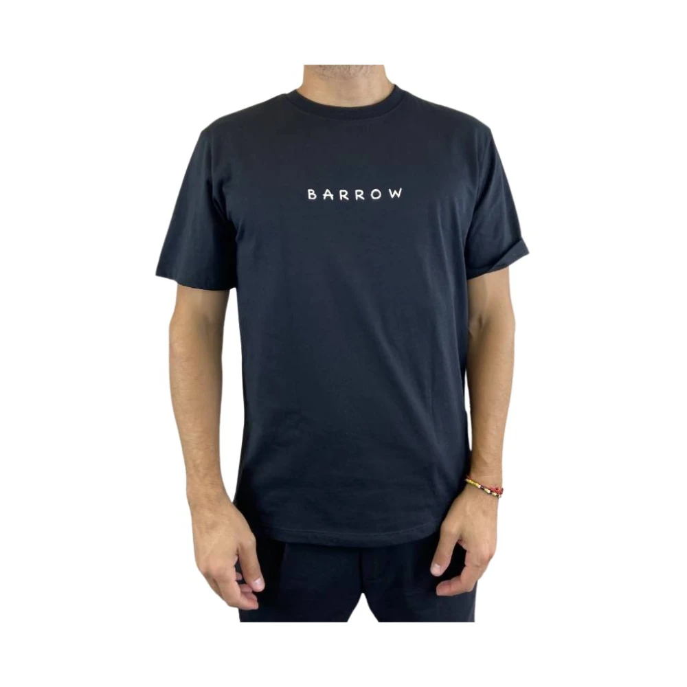 Barrow Zwarte T-shirt met korte mouwen Black Heren