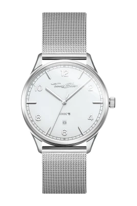 CODE TS Silver Vit Klocka