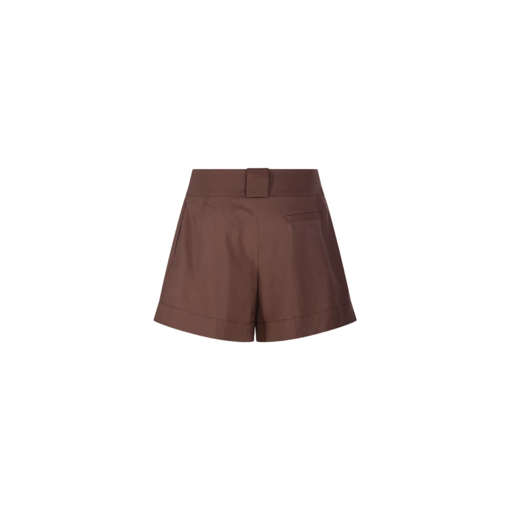 Federica Tosi Moka Classic Shorts Brown Dames