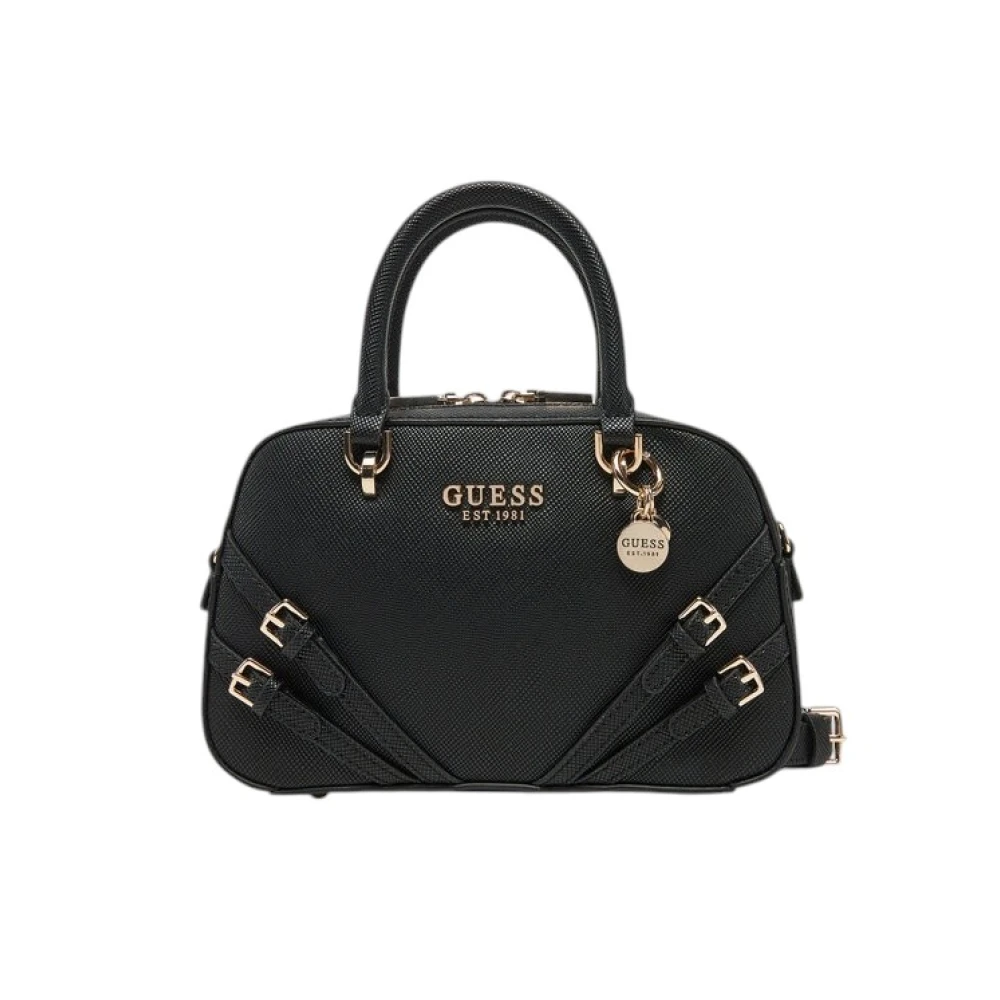 Guess Women's Black Bramina Small Satchel - Handbags - One Size - Bags