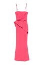 robe-rose-framboise-a-panneau-drape