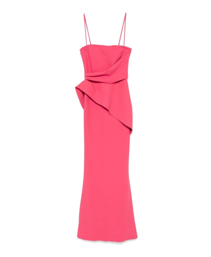 robe-rose-framboise-a-panneau-drape