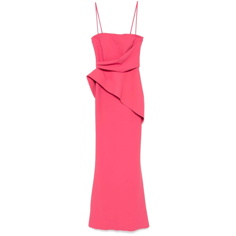 Chiara Boni Framboosroze Gedrapeerd Paneel Jurk Pink Dames