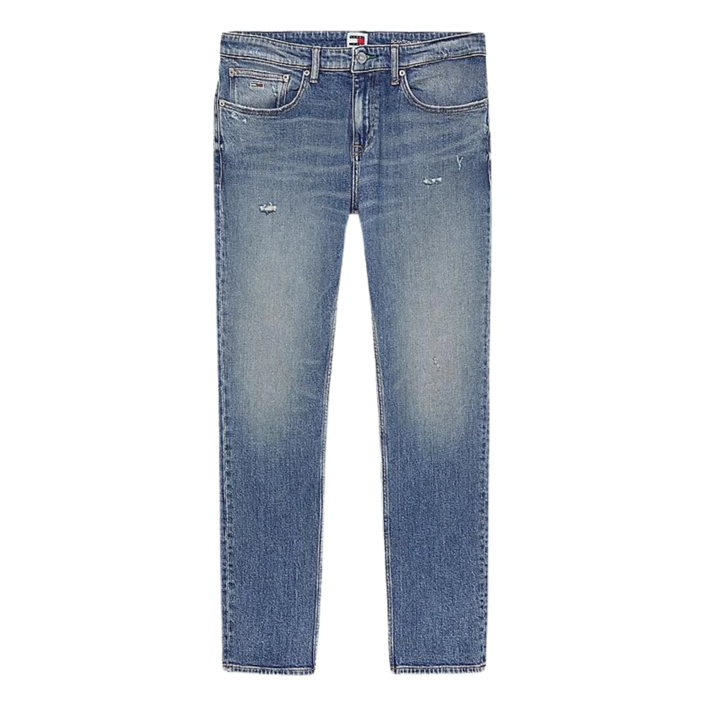 Tommy Hilfiger Versleten Slim Fit Denim Jeans Blue Heren