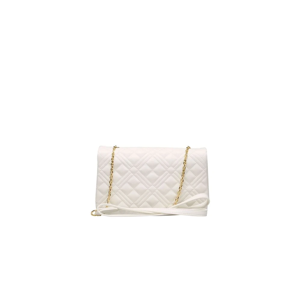 Love Moschino Schoudertas met klep sluiting White Dames