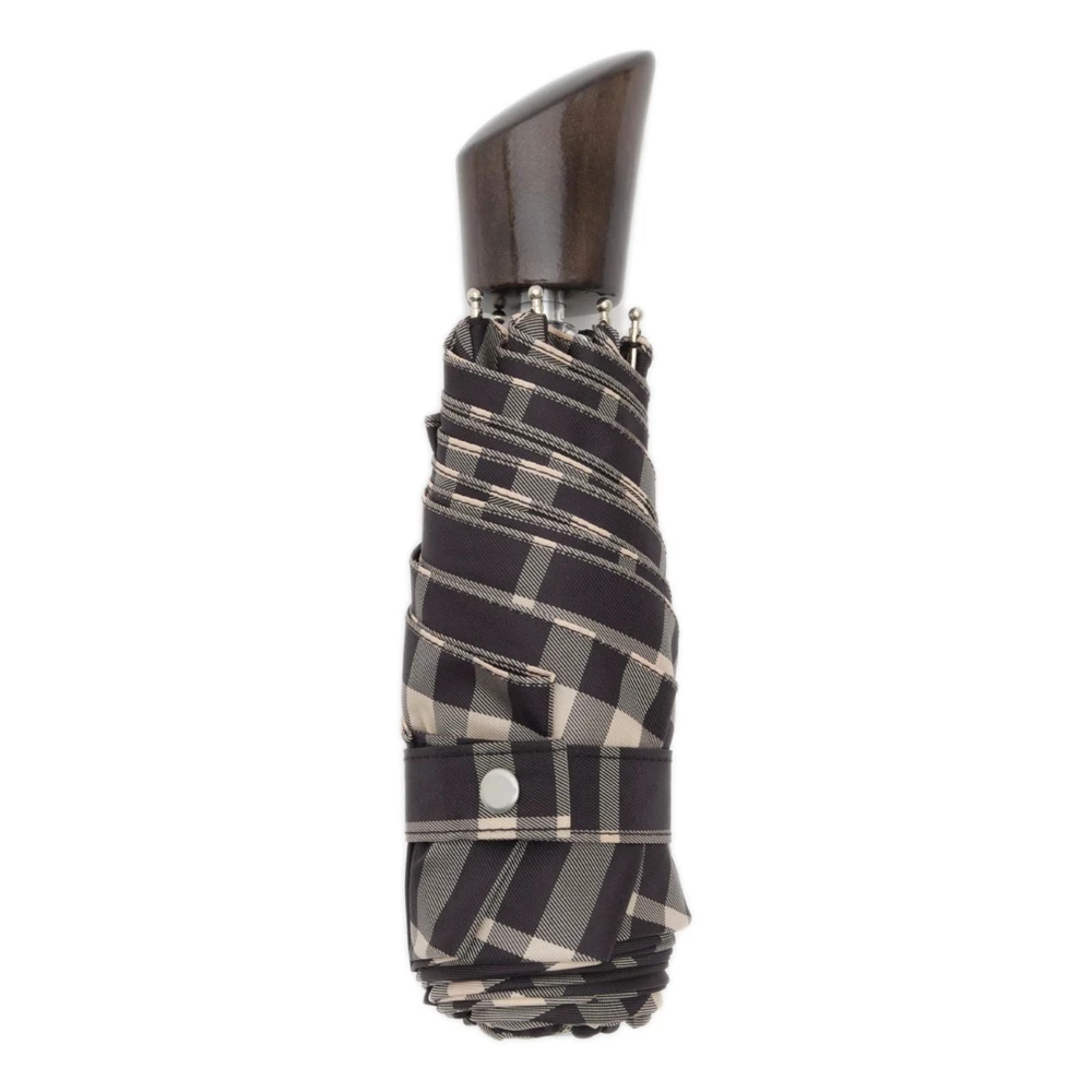 Burberry Black Umbrellas, Female, One Size, Check Folding Umbrella
