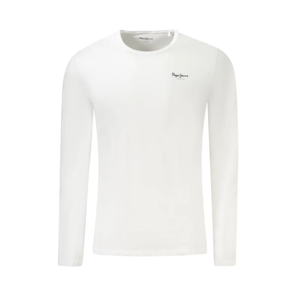 Pepe Jeans Men's White Long Sleeve T-Shirts, Xl, Long Sleeve T-Shirt