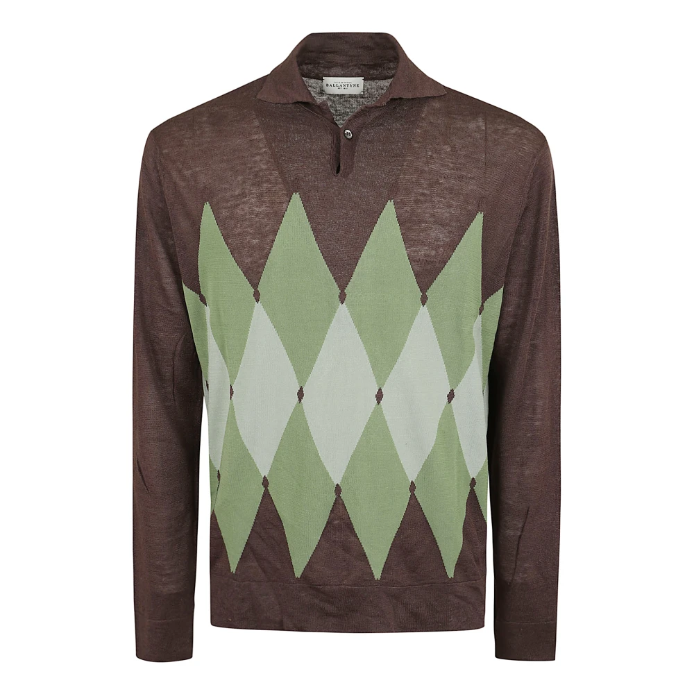 Ballantyne Uomo Marrone - Pullover A Collo Alto - Knitwear - L