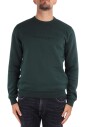 sweatshirt-de-luxe-col-rond-vert-fonce
