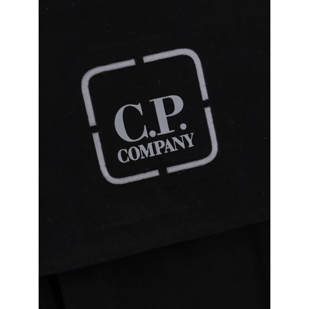 C.P. Company Katoenen jas met verborgen capuchon Black Heren