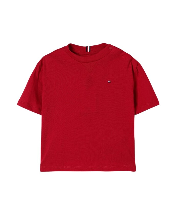 t-shirt-col-rond-rouge-pour-enfants