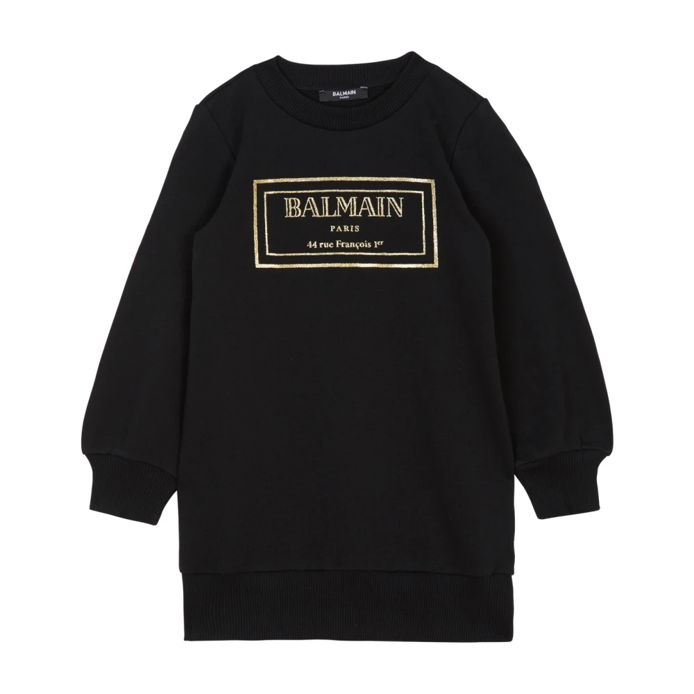 Balmain Paris sweatshirt klänning Black, Unisex