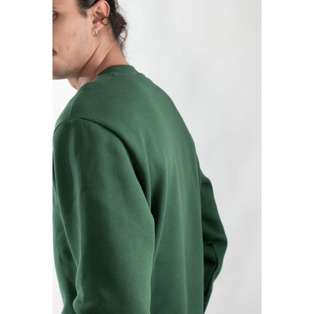 Lacoste Krokodil Fleece Sweatshirt Green Heren
