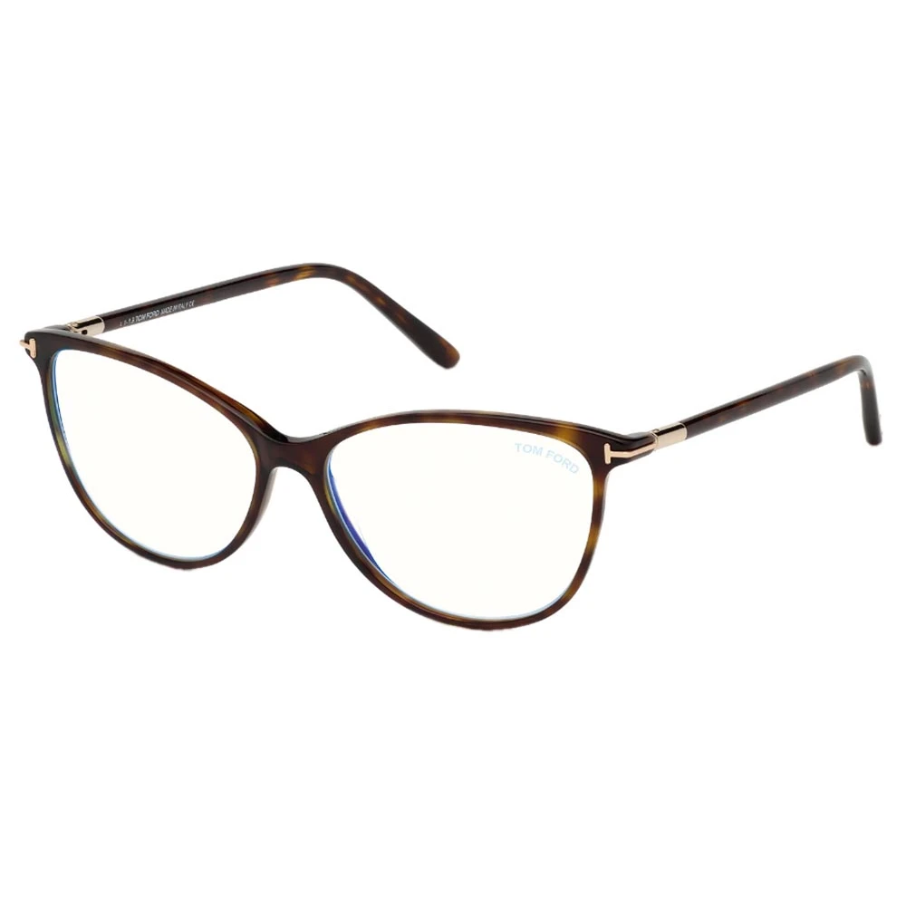 Tom Ford Unisex Brown Glasses, 56 Mm, Square Frame
