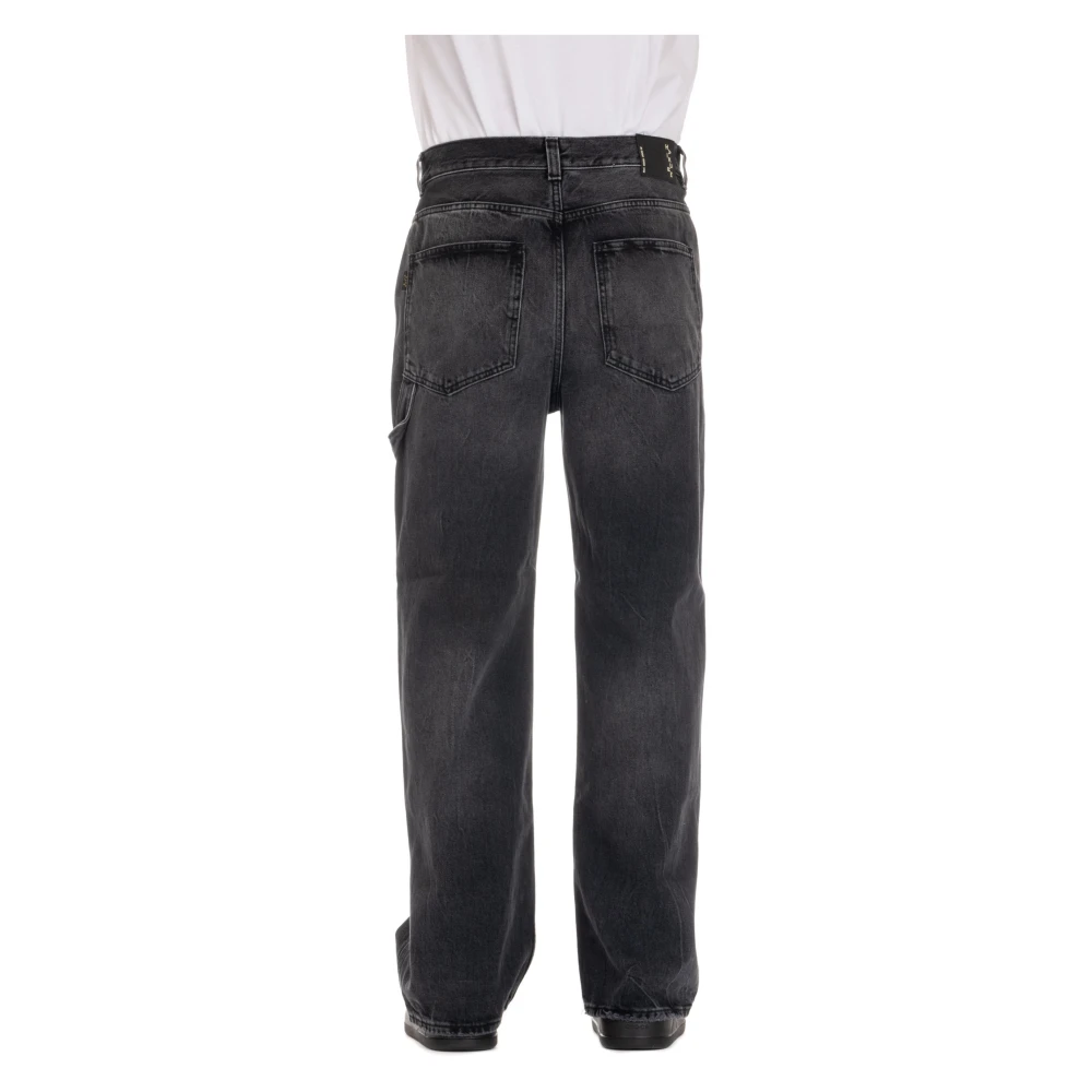 Haikure Winona Over Fit Katoenen Jeans Gray Heren