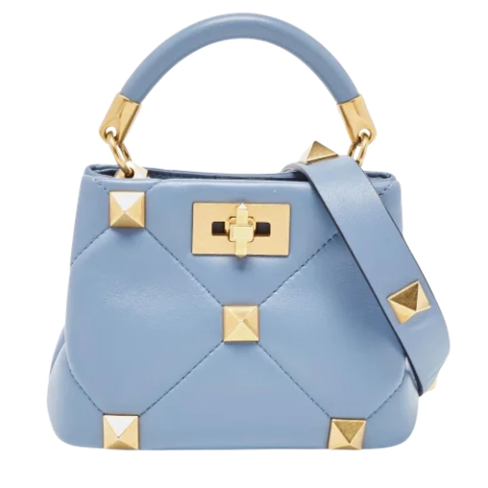 Valentino Vintage Pre-owned Leather handbags Blue Dames