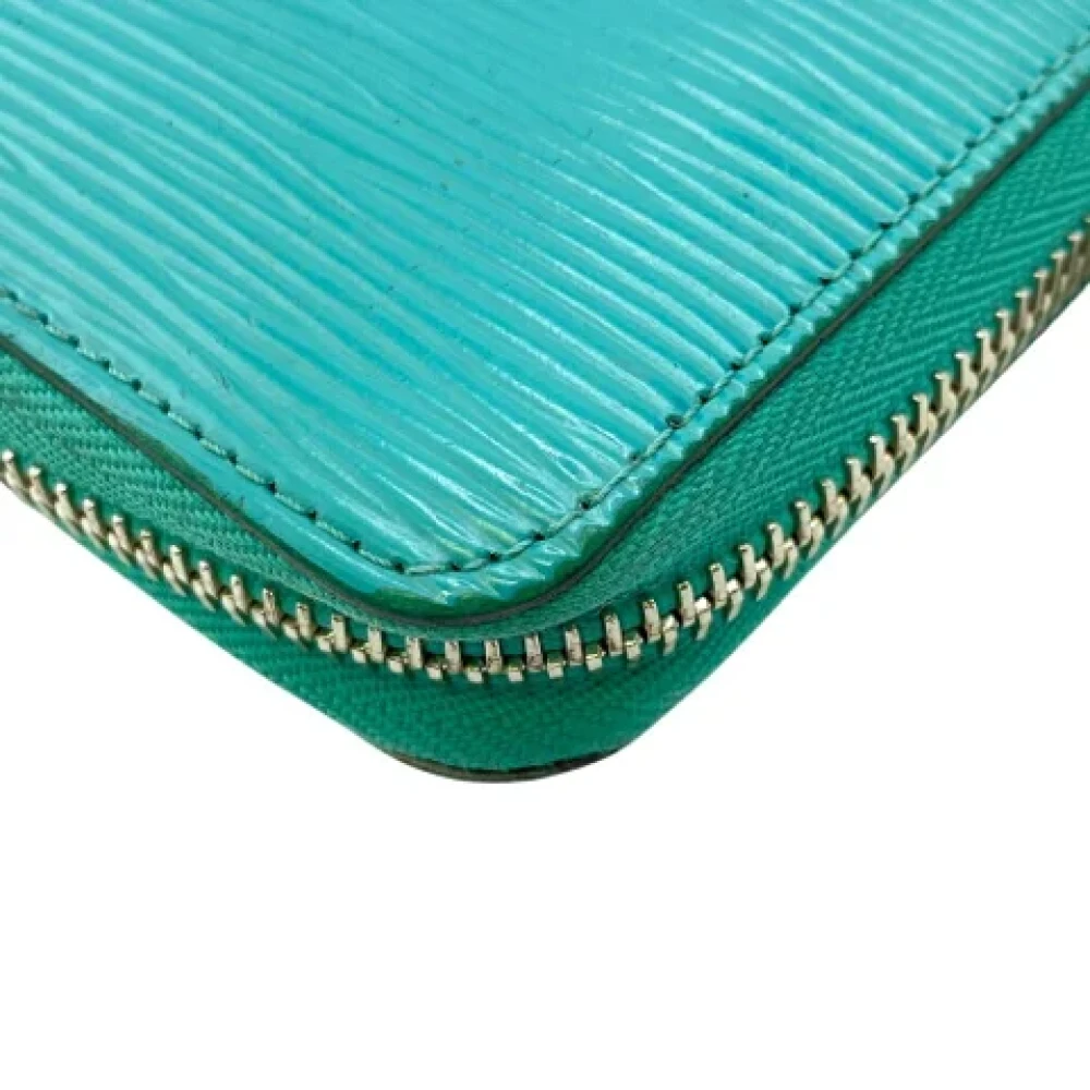 Louis Vuitton Vintage Pre-owned Leather wallets Blue Dames